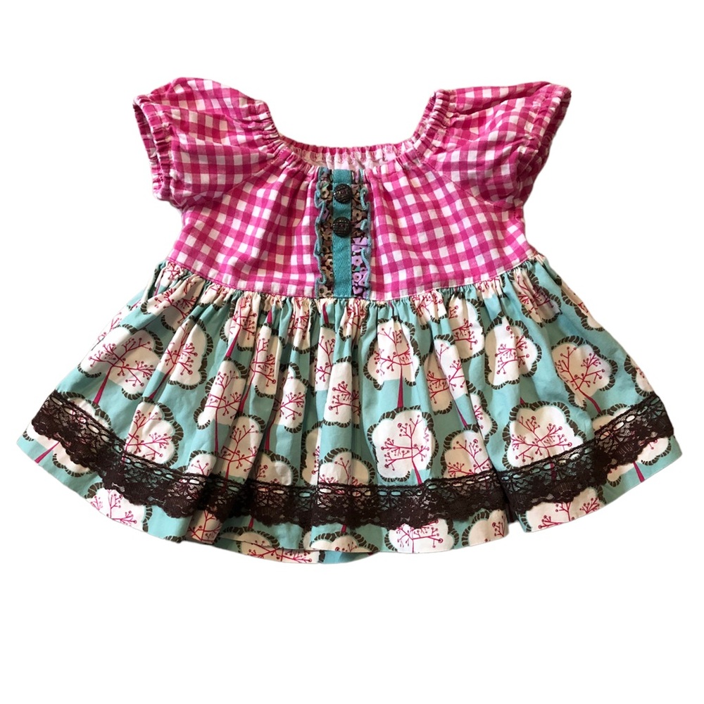 Matilda Jane Platinum • Gingham Dress - 12 mos